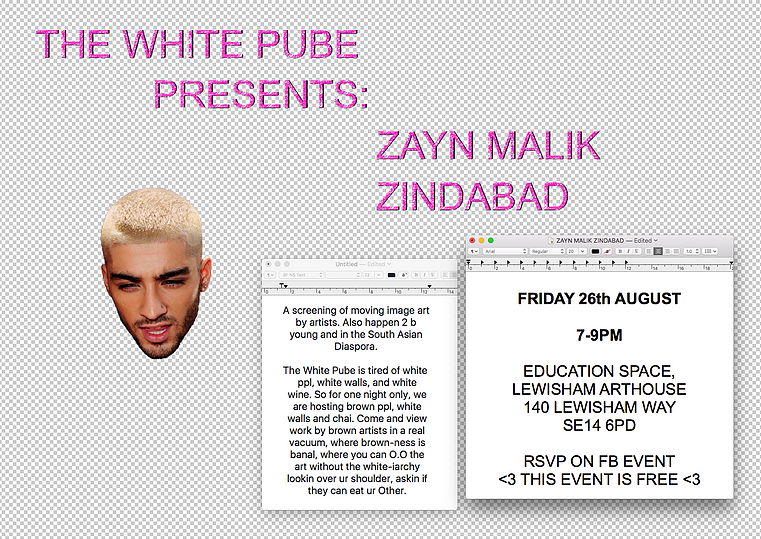 Gabrielle and Zarina pose with peace signs and hands in the air in front of the end screen for the showreel that says okay thanks bye on screen