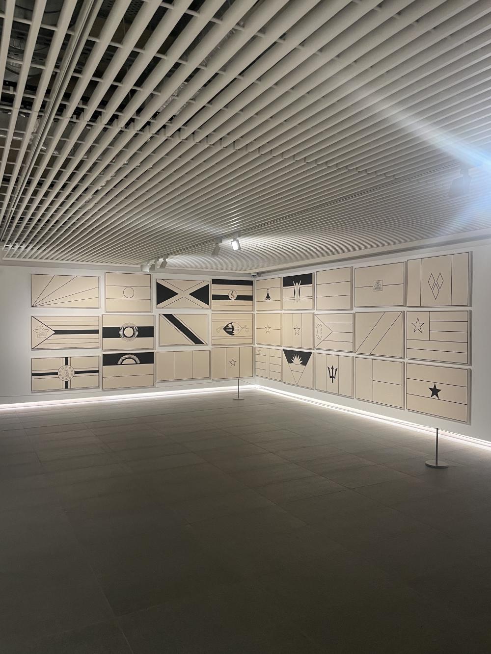 fred wilson's flags at riba